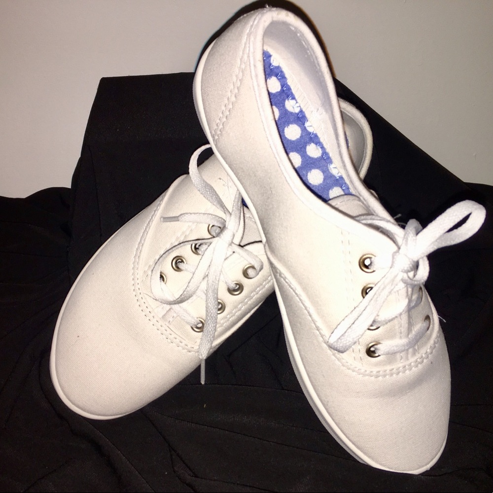 White canvas shoes